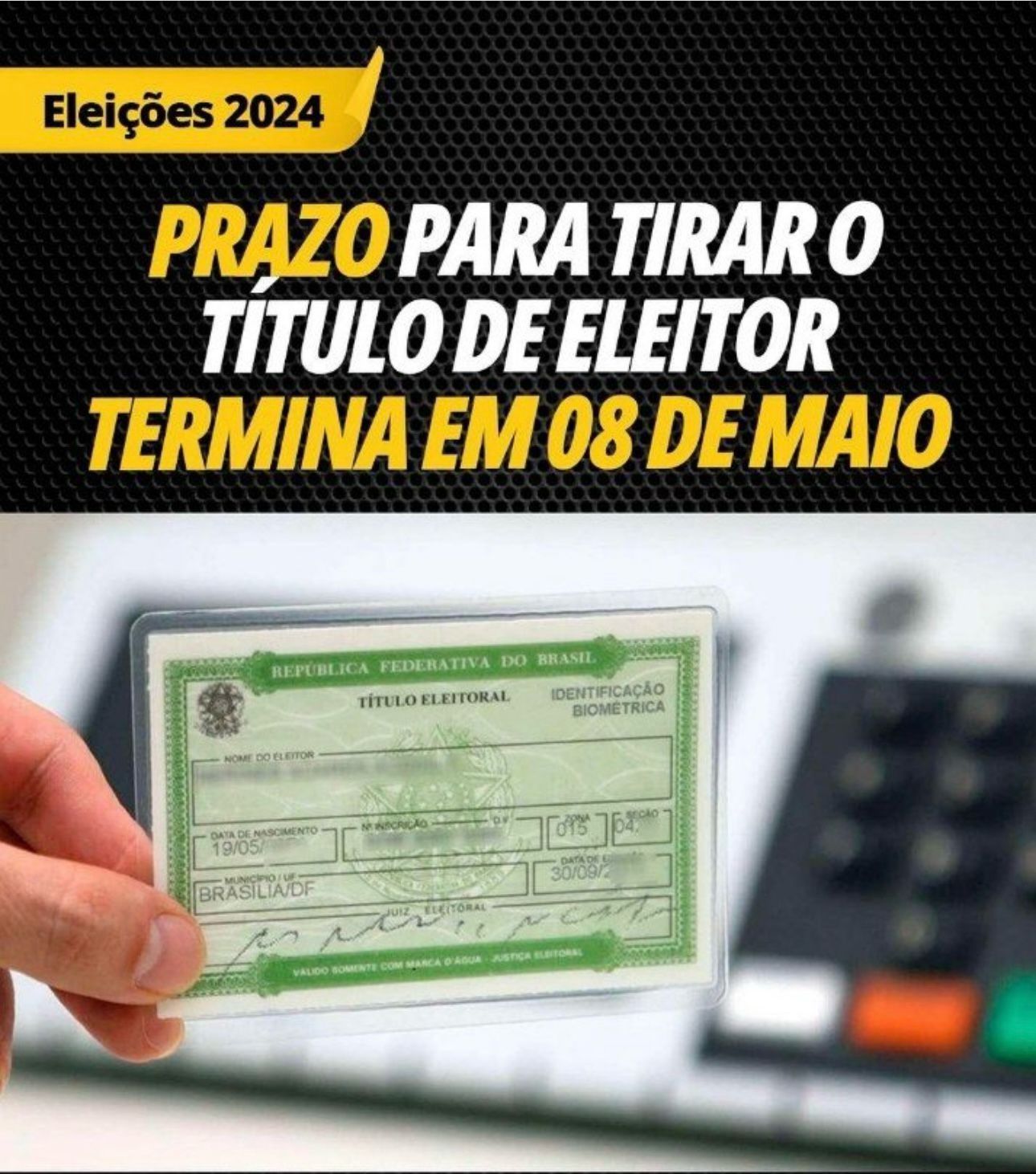 TÍTULO DE ELEITOR: Autoatendimento Do Eleitor - Blog Do Professor ...